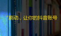 “刷动，让你的抖音账号疯狂秀出圈！”