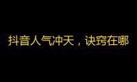 抖音人气冲天，诀窍在哪？