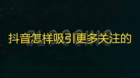 抖音怎样吸引更多关注的实用方法