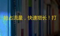 抢占流量，快速增长！打造百万粉丝成为抖音红人！