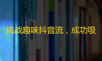 挑战趣味抖音流，成功吸粉有诀窍！