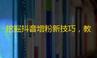 挖掘抖音增粉新技巧，教你轻松获得更多粉丝。