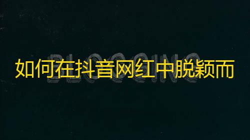 如何在抖音网红中脱颖而出？这些技巧能帮你轻松增加粉丝！