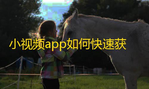 小视频app如何快速获取粉丝？