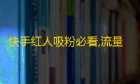 快手红人吸粉必看,流量变现技巧与秘笈