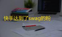 快手达到了swag的粉丝量