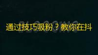 通过技巧吸粉？教你在抖音上获得更多关注！